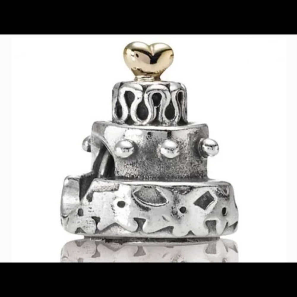 Pandora Cake 14k gold & silver
